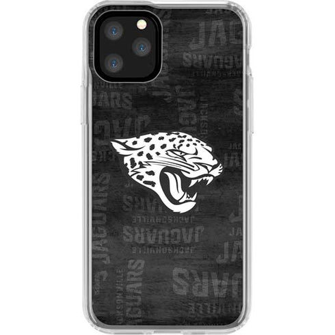 NFL Jacksonville Jaguars Black & White iPhone 11 Pro Clear Case