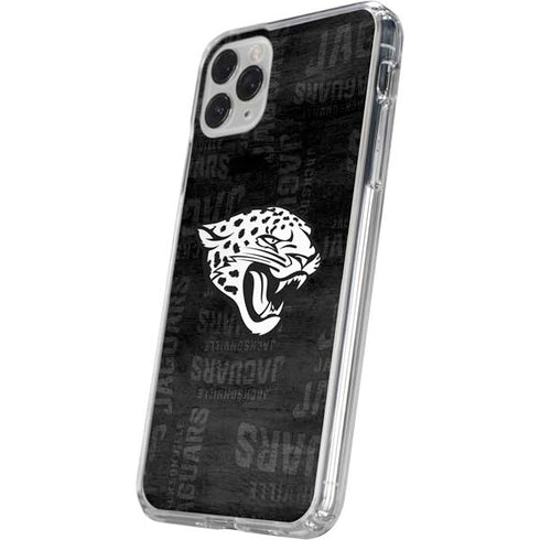 NFL Jacksonville Jaguars Black & White iPhone 11 Pro Clear Case
