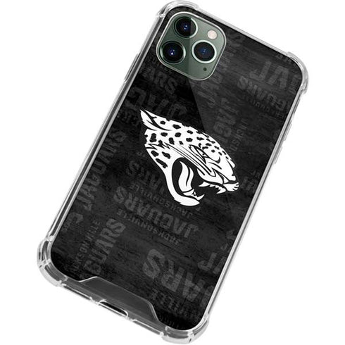 NFL Jacksonville Jaguars Black & White iPhone 11 Pro Max Clear Case
