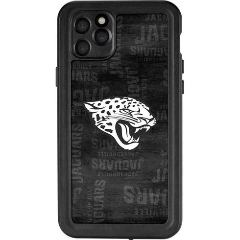 NFL Jacksonville Jaguars Black & White iPhone 11 Pro Max Waterproof Case