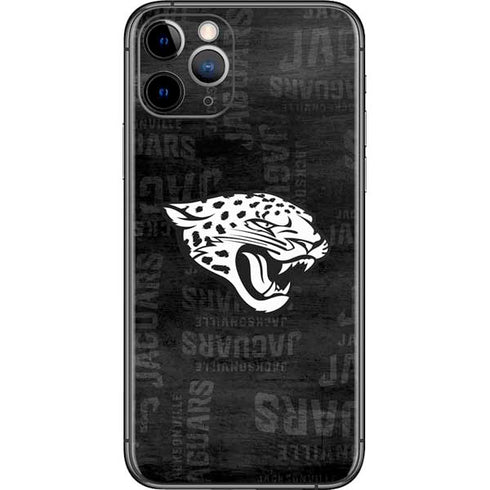 NFL Jacksonville Jaguars Black & White iPhone 11 Pro Skin