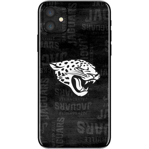 NFL Jacksonville Jaguars Black & White iPhone 11 Skin