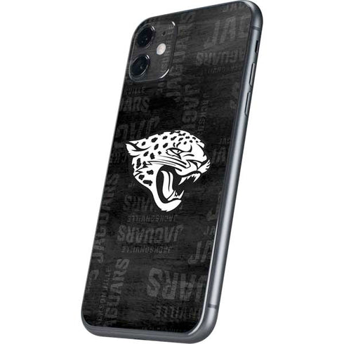 NFL Jacksonville Jaguars Black & White iPhone 11 Skin