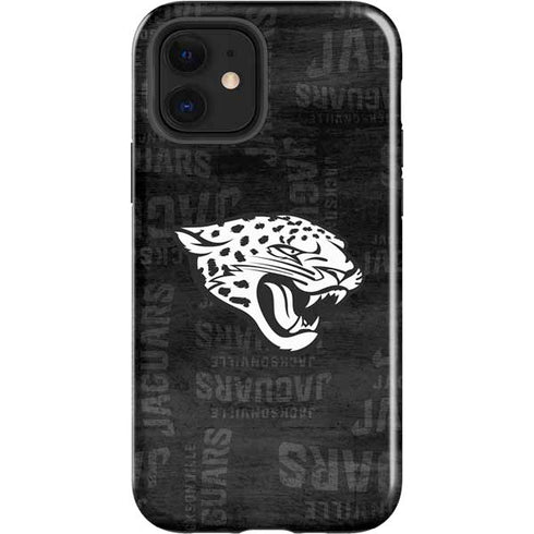 NFL Jacksonville Jaguars Black & White iPhone 12 Impact Case