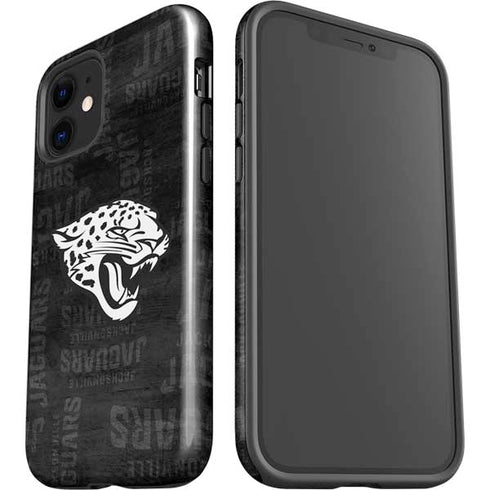 NFL Jacksonville Jaguars Black & White iPhone 12 Impact Case