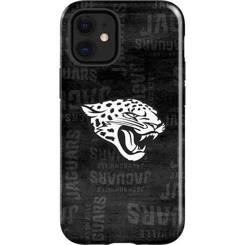 NFL Jacksonville Jaguars Black & White iPhone 12 Mini Impact Case