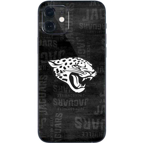 NFL Jacksonville Jaguars Black & White iPhone 12 Mini Skin