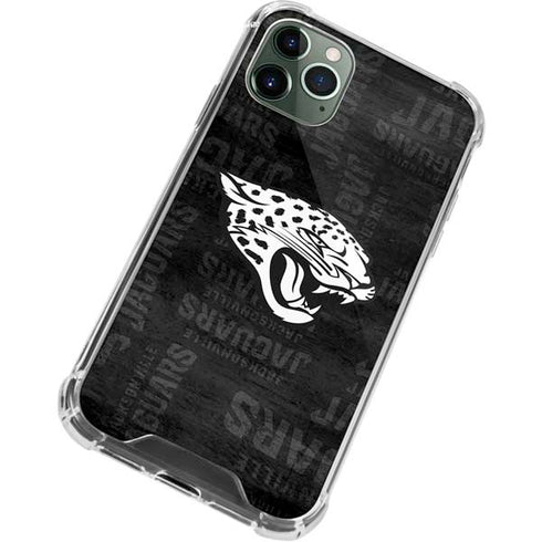 NFL Jacksonville Jaguars Black & White iPhone 12 Pro Clear Case