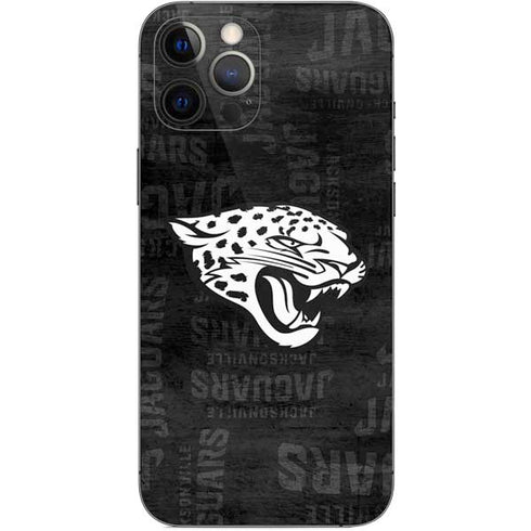NFL Jacksonville Jaguars Black & White iPhone 12 Pro Max Skin