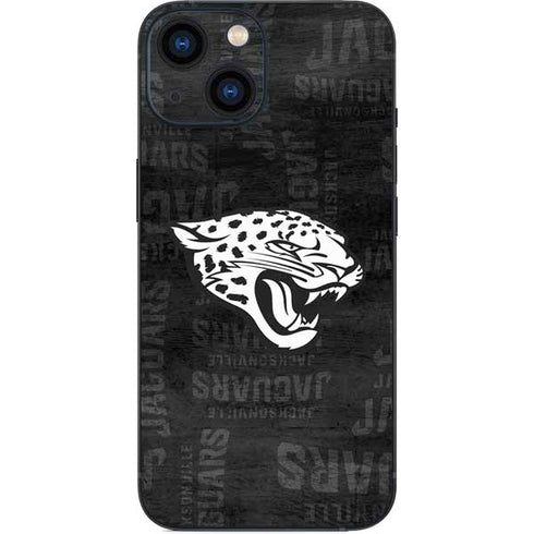 NFL Jacksonville Jaguars Black & White iPhone 13 Mini Skin