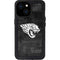 NFL Jacksonville Jaguars Black & White iPhone 13 Mini Waterproof Case