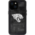 NFL Jacksonville Jaguars Black & White iPhone 13 Mini Waterproof Case