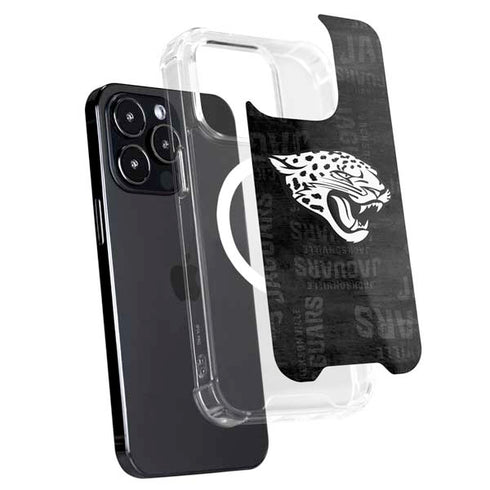 NFL Jacksonville Jaguars Black & White iPhone 13 Pro MagSafe Case