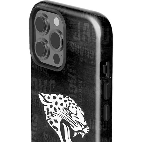 NFL Jacksonville Jaguars Black & White iPhone 13 Pro Max Impact Case