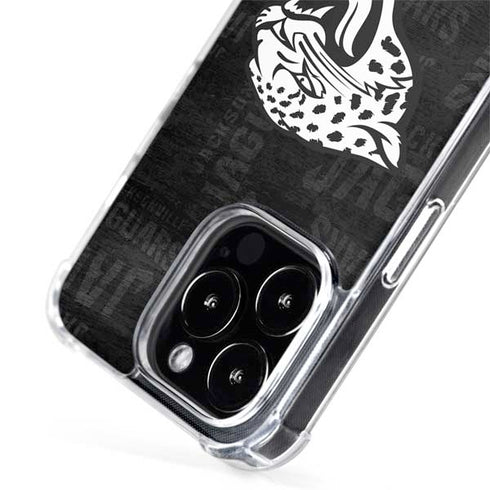 NFL Jacksonville Jaguars Black & White iPhone 13 Pro Max MagSafe Case