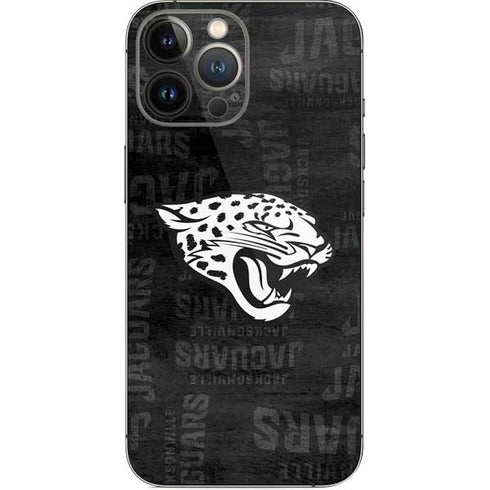 NFL Jacksonville Jaguars Black & White iPhone 13 Pro Max Skin