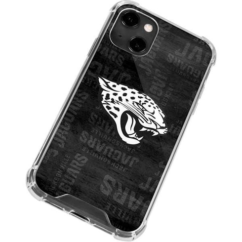 NFL Jacksonville Jaguars Black & White iPhone 14 Clear Case
