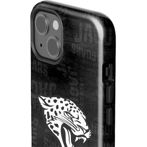 NFL Jacksonville Jaguars Black & White iPhone 15 Plus Impact Case