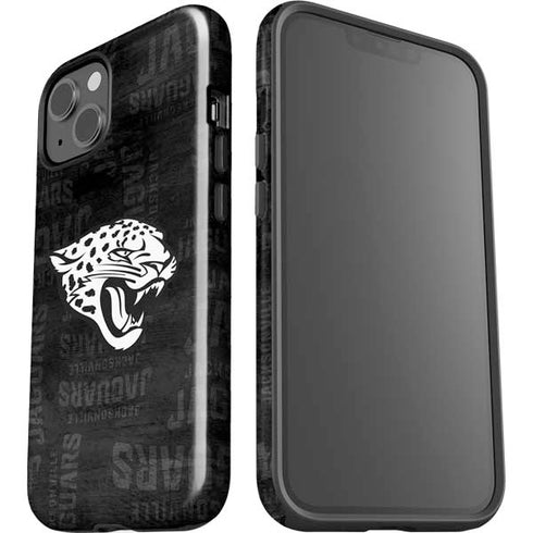 NFL Jacksonville Jaguars Black & White iPhone 15 Plus Impact Case