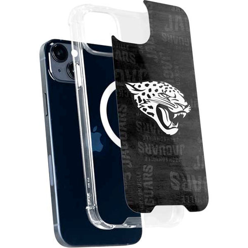NFL Jacksonville Jaguars Black & White iPhone 15 Plus MagSafe Case