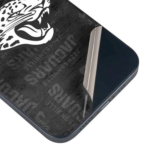 NFL Jacksonville Jaguars Black & White iPhone 15 Plus Skin