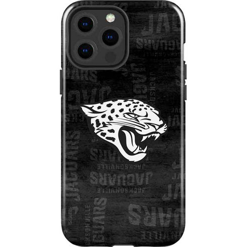 NFL Jacksonville Jaguars Black & White iPhone 14 Pro Max Impact Case