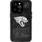 NFL Jacksonville Jaguars Black & White iPhone 14 Pro Waterproof Case