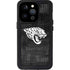NFL Jacksonville Jaguars Black & White iPhone 14 Pro Waterproof Case