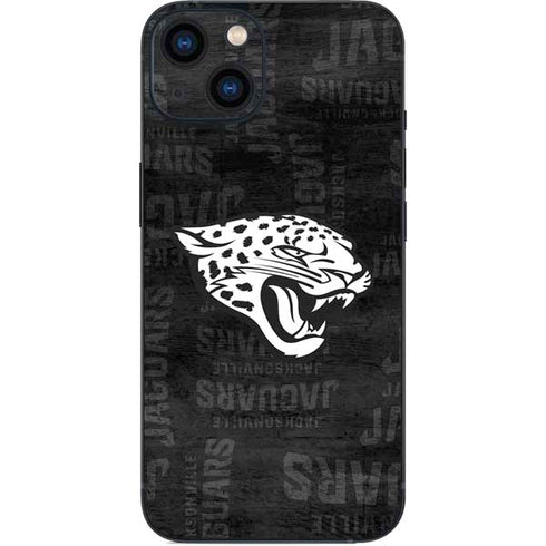 NFL Jacksonville Jaguars Black & White iPhone 14 Skin