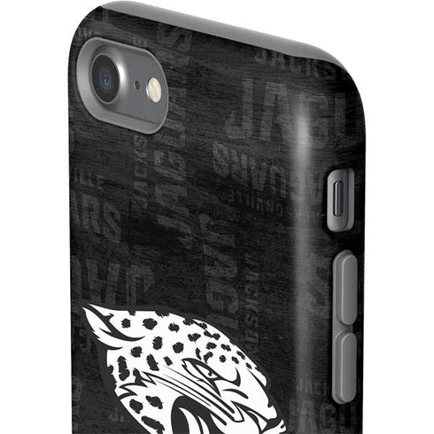 NFL Jacksonville Jaguars Black & White iPhone SE (2nd & 3rd Gen) Pro Case