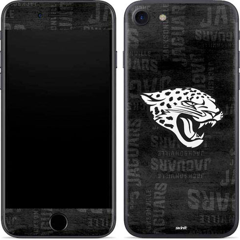 NFL Jacksonville Jaguars Black & White iPhone SE (2nd & 3rd Gen) Skin