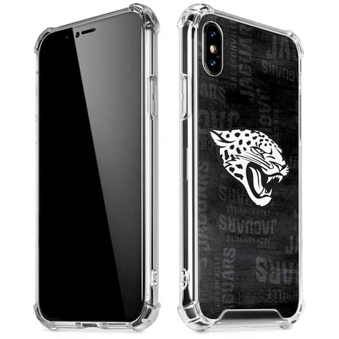 NFL Jacksonville Jaguars Black & White iPhone X/XS Clear Case