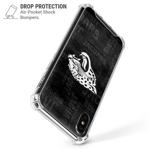 NFL Jacksonville Jaguars Black & White iPhone X/XS Clear Case