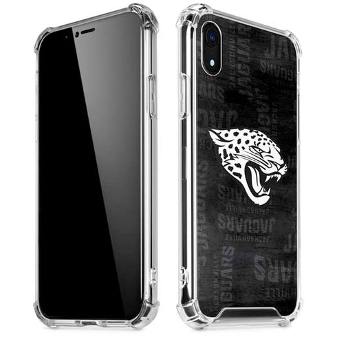 NFL Jacksonville Jaguars Black & White iPhone XR Clear Case