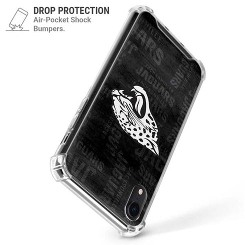 NFL Jacksonville Jaguars Black & White iPhone XR Clear Case