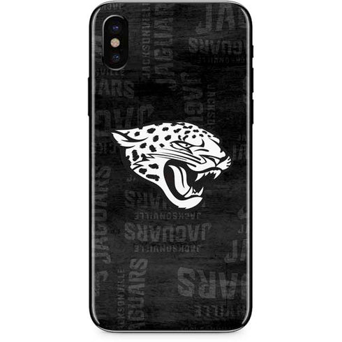 NFL Jacksonville Jaguars Black & White iPhone XS Skin