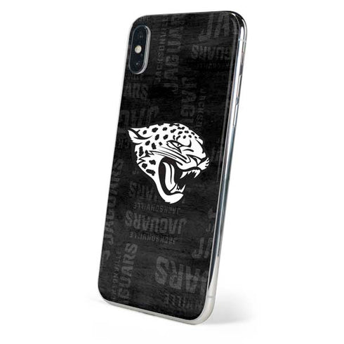 NFL Jacksonville Jaguars Black & White iPhone XS Skin