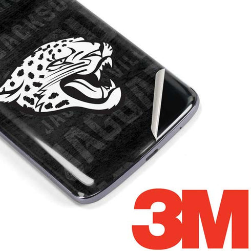 NFL Jacksonville Jaguars Black & White Moto E5 Plus Skin