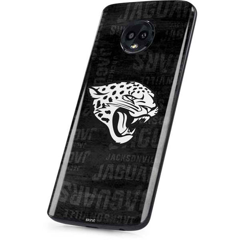 NFL Jacksonville Jaguars Black & White Moto G6 Skin