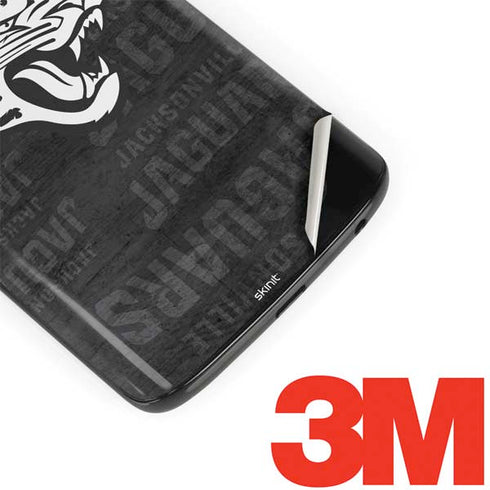 NFL Jacksonville Jaguars Black & White Moto G6 Skin
