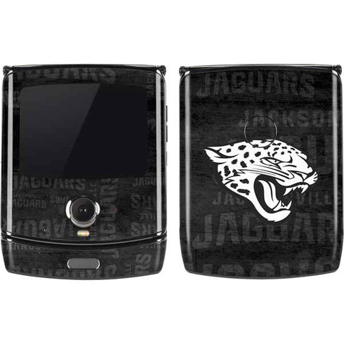 NFL Jacksonville Jaguars Black & White Motorola RAZR Skin