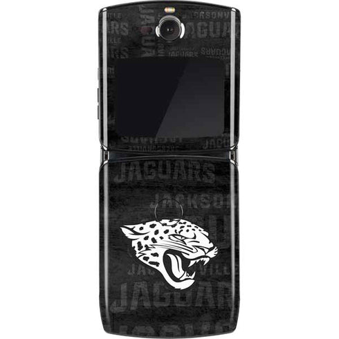 NFL Jacksonville Jaguars Black & White Motorola RAZR Skin