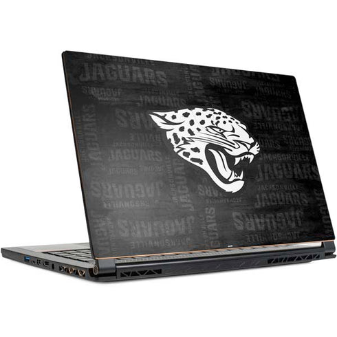 NFL Jacksonville Jaguars Black & White MSI GS65 Stealth Laptop Skin
