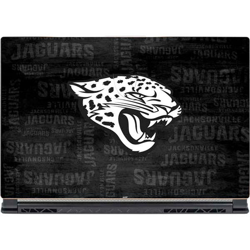 NFL Jacksonville Jaguars Black & White MSI GS65 Stealth Laptop Skin