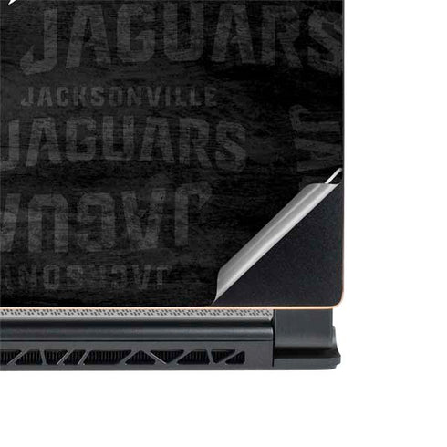 NFL Jacksonville Jaguars Black & White MSI GS65 Stealth Laptop Skin