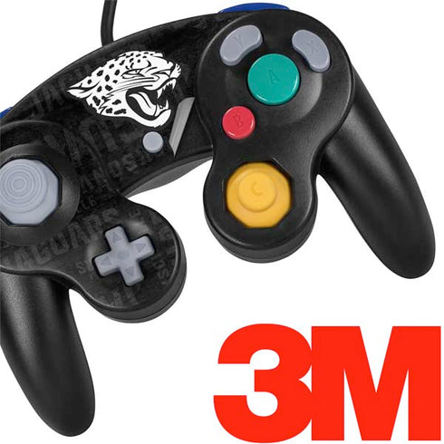 NFL Jacksonville Jaguars Black & White Nintendo GameCube Controller Skin