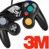 NFL Jacksonville Jaguars Black & White Nintendo GameCube Controller Skin