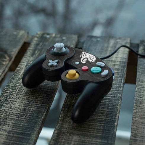 NFL Jacksonville Jaguars Black & White Nintendo GameCube Controller Skin