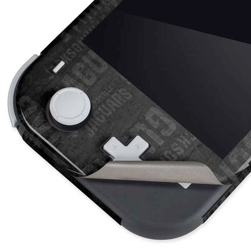 NFL Jacksonville Jaguars Black & White Nintendo Switch Lite Skin
