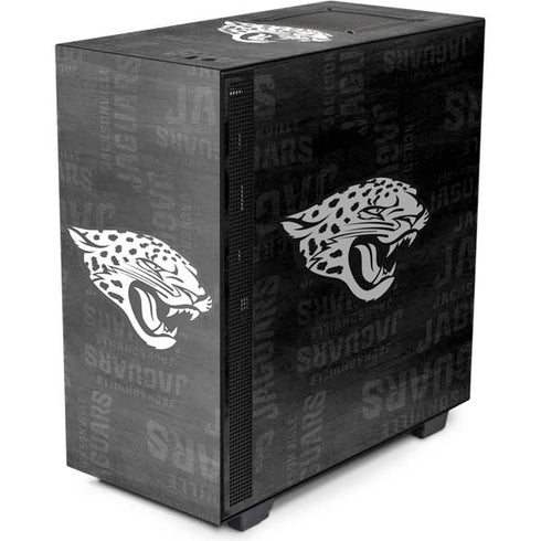 NFL Jacksonville Jaguars Black & White NZXT H510 Compact ATX Mid-Tower Case Skin